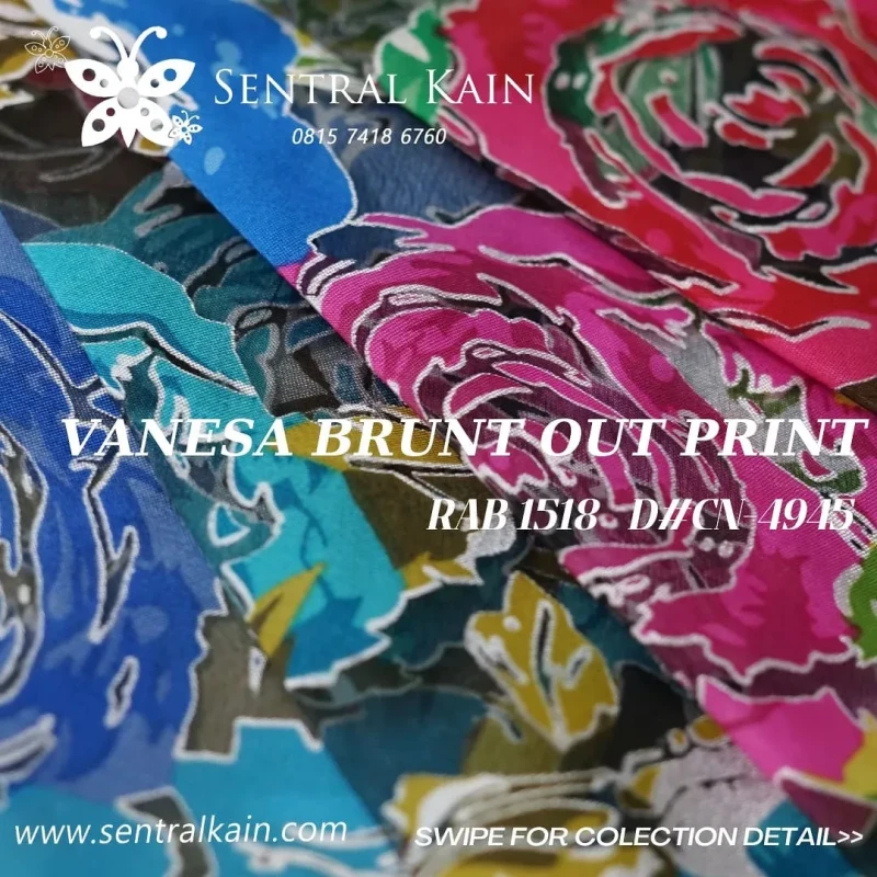 VANESSA BURN OUT PRINT D#CN-4945