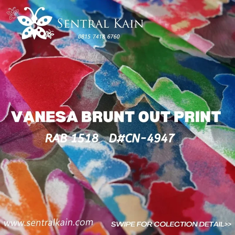 VANESSA BURN OUT PRINT D#CN-4947