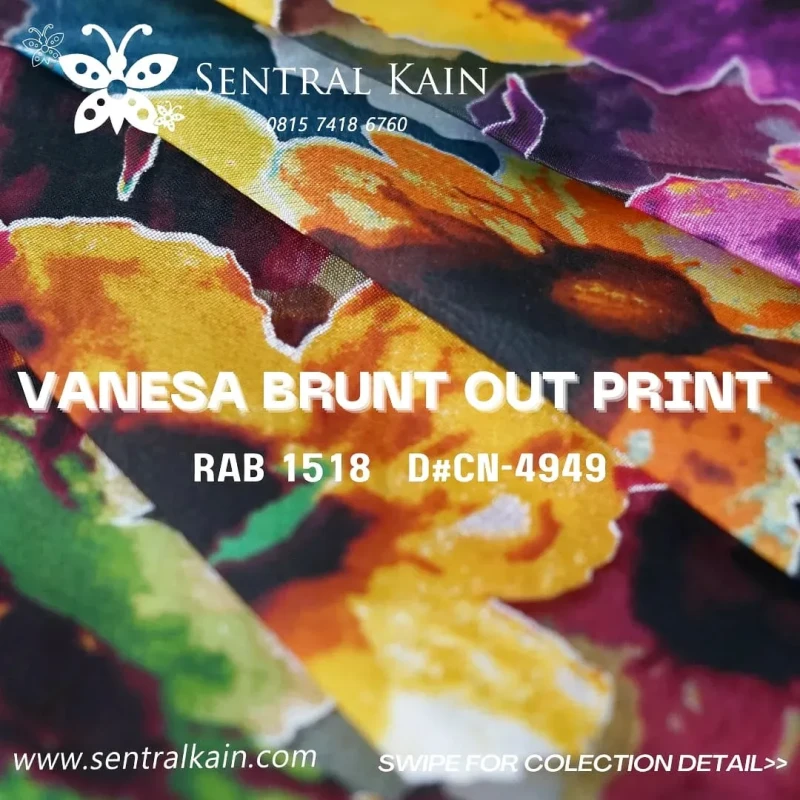 VANESSA BURN OUT PRINT D#CN-4949